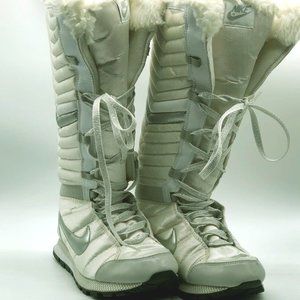 Nike Tall Tennis Shoe Furry Boot